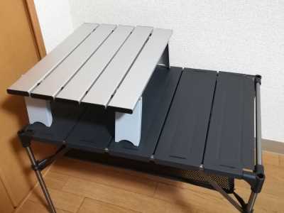 Moon Lenceのアウトドア用折りたたみ式アルミテーブル購入